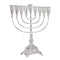 Chanukah Menorah: Silver Plated Filigree Design