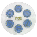 Seder Plate: Glass Blue & Gold - 13"
