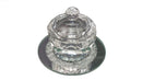 Salt Dish: Crystal & Mirror Round