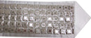 Tallis Atarah: Square Mirror Style 5 Rows - Silver