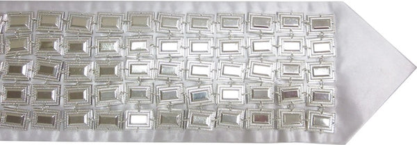 Tallis Atarah: Rectangle Mirror Style 5 Rows - Silver