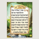 Asher Yatzar - Laminated Card
