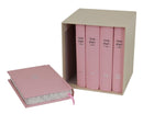 Machzor 5 Volume Set: Medium - Refurbished Leather - Pink