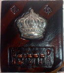 Tehillim: Leather with Crown - Brown