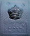 Tehillim: Leather with Crown - Blue
