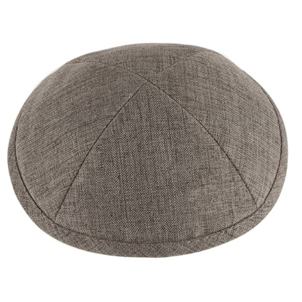 Yarmulka Linen Dark Grey