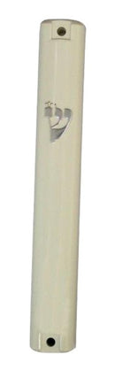 Mezuzah Case: 5" Plastic Waterproof: Beige