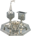 Havdalah Set: Silver Plated - 4 Pcs