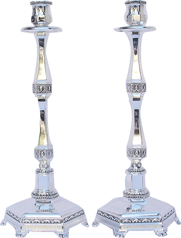 Candlestick Set: Nickel Plated