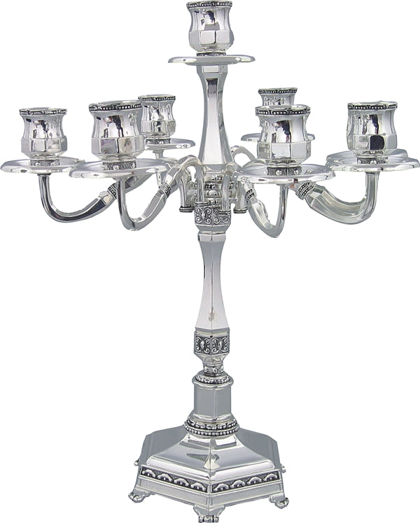 Candelabra: 7 Branch - Nickel Plated