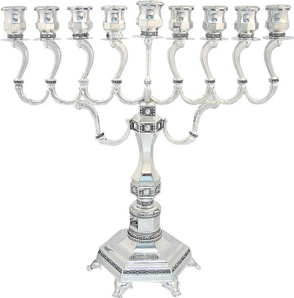 Chanukah Menorah: Silver Plated