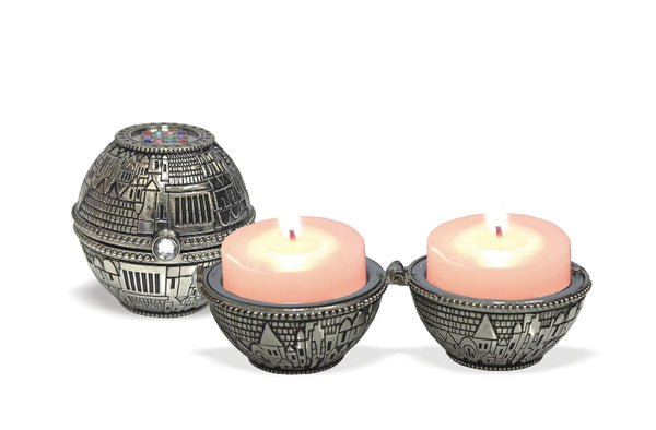 Tealight Holder: Sphere Shaped Jerusalem Design