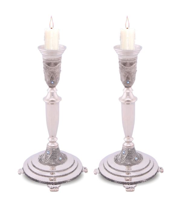 Candlestick Set: Nickel Plated