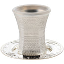 Kiddush Cup & Tray: Silver Plated