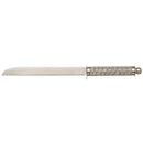 Challah Knife: Aluminum Filigree Design Handle (Non Serrated)