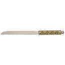 Challah Knife: Aluminum Knife Star Design Handle - Gold