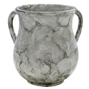 Wash Cup: Poly Marble - Grey & White