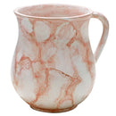 Wash Cup: Poly Marble - Pink & White