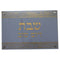 Challah Tray: Lucite With Glass Top Jerusalem Design - Gold