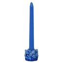 Havdalah Candle: Carved Wax - Blue