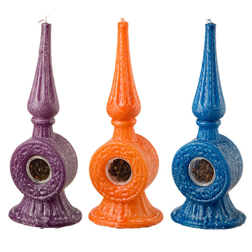 Havdalah Candle With Besamim - Assorted Colors