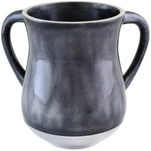 Wash Cup: Aluminum Glitter Design - Grey