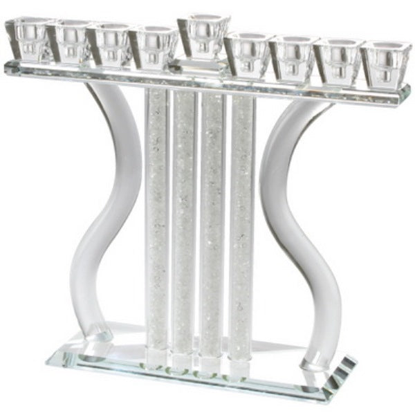 Crystal Menorah: Harp Design