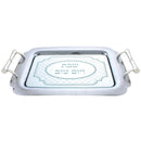 Shabbos & Yom Tov Tray: Stainless Steel With Handles
