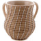 Wash Cup: Polyresin - Bamboo Look: Angle Design