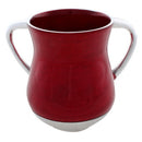 Wash Cup: Aluminum Glitter Design - Red