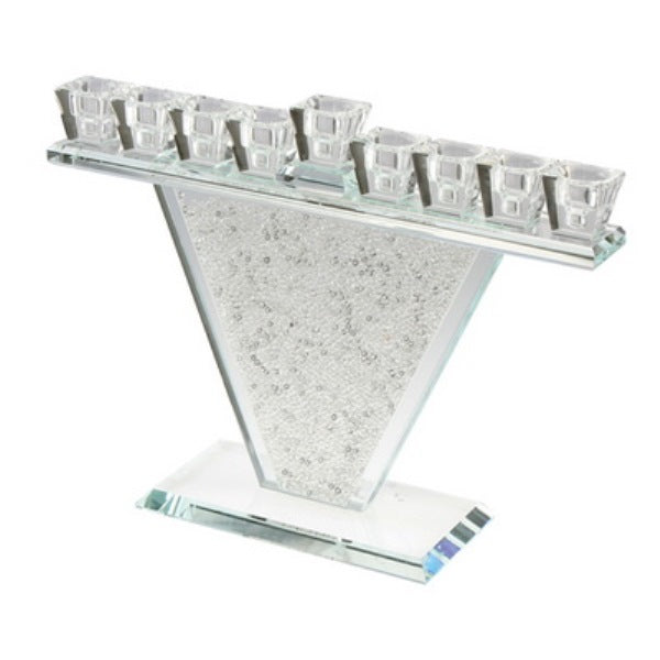 Crystal Menorah With Stones