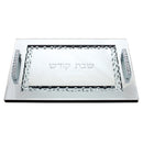 Shabbos Tray: Glass With Handles