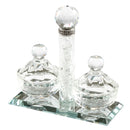 Salt Dish: Crystal Jewel & Crushed Glass Inside