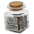Besomim Holder: Glass Jerusalem Design Silver Plaque