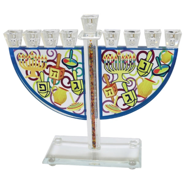 Chanukah Menorah: Crystal & Chanukah Designs