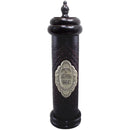 Leather Megillah Case: Brown With Silver Plated