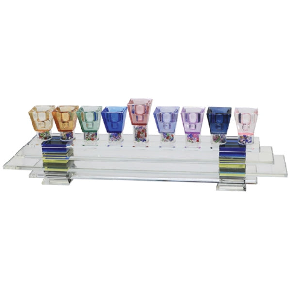 Chanukah Menorah: Crystal