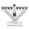 Chanukah Oil Menorah: Crystal Dreidle Chips - 11"