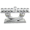 Chanukah Menorah: Polyresin Shofar Design