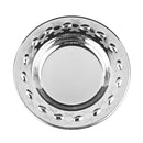 Kiddush Cup Tray: Silver Plated Rope Grid