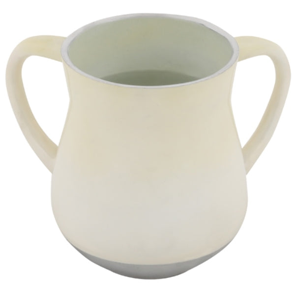 Wash Cup: Aluminum Gradient Silver Ivory