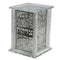 Tzedakah Box: Crystal & Metal Plated Jerusalem Design