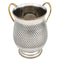 Wash Cup: Aluminum Diamond Design
