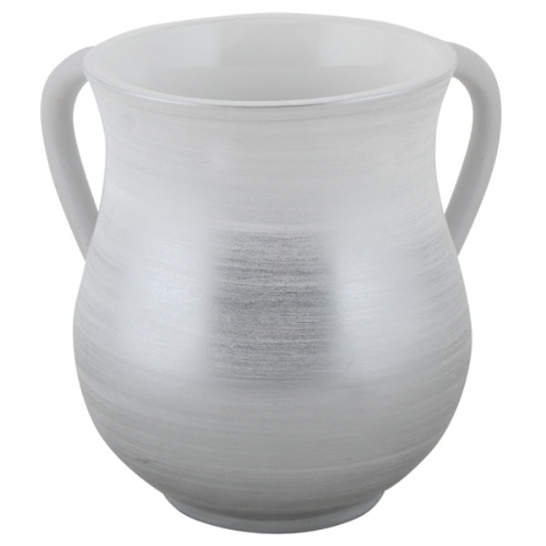 Wash Cup: Polyresin - Gradient Silver White