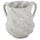 Wash Cup: Polyresin - Wave Light Grey Marble