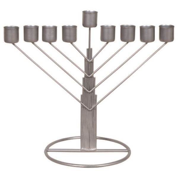 Chanukah Menorah: Tin Chabad Style