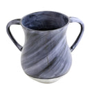 Wash Cup: Aluminum Diagonal Swirl - Grey