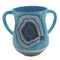 Wash Cup: Aluminum Agate Design - Blue