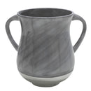 Wash Cup: Aluminum Diagonal Design - Grey