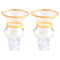 Oil Glass Set Round - Gold